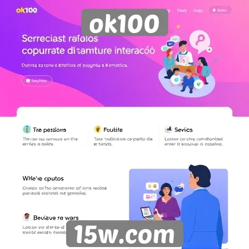 novos recursos de interação no site ok100